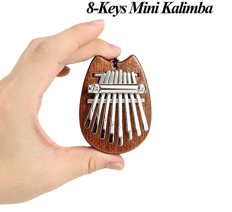 8/17 Keys Kalimba Keyboard Mahogany Thumb Piano With Accessories Tuner Hammer