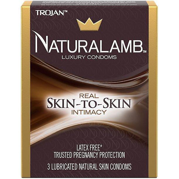 Trojan Naturalamb Latex Free Luxury Condoms, 3ct