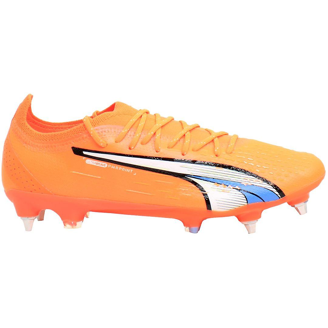 Puma Ultra Ultimate MxSG Lace-Up Orange Synthetic Mens Football Boots 107212_01