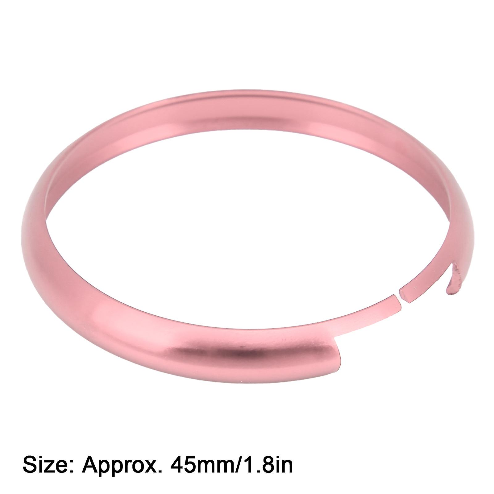 Remote Key Fob Ring Trim Aluminum Alloy Replacement for MINI R55 R56 R57 R58 R59 R60Pink
