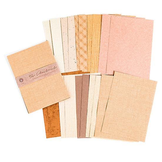 20Pcs/Set A6 Scrapbook Paper Elegant Textured DIY Handmade Art Craft Project Card Making Photo Album Journaling Decorative Special Paper Sheet Kit