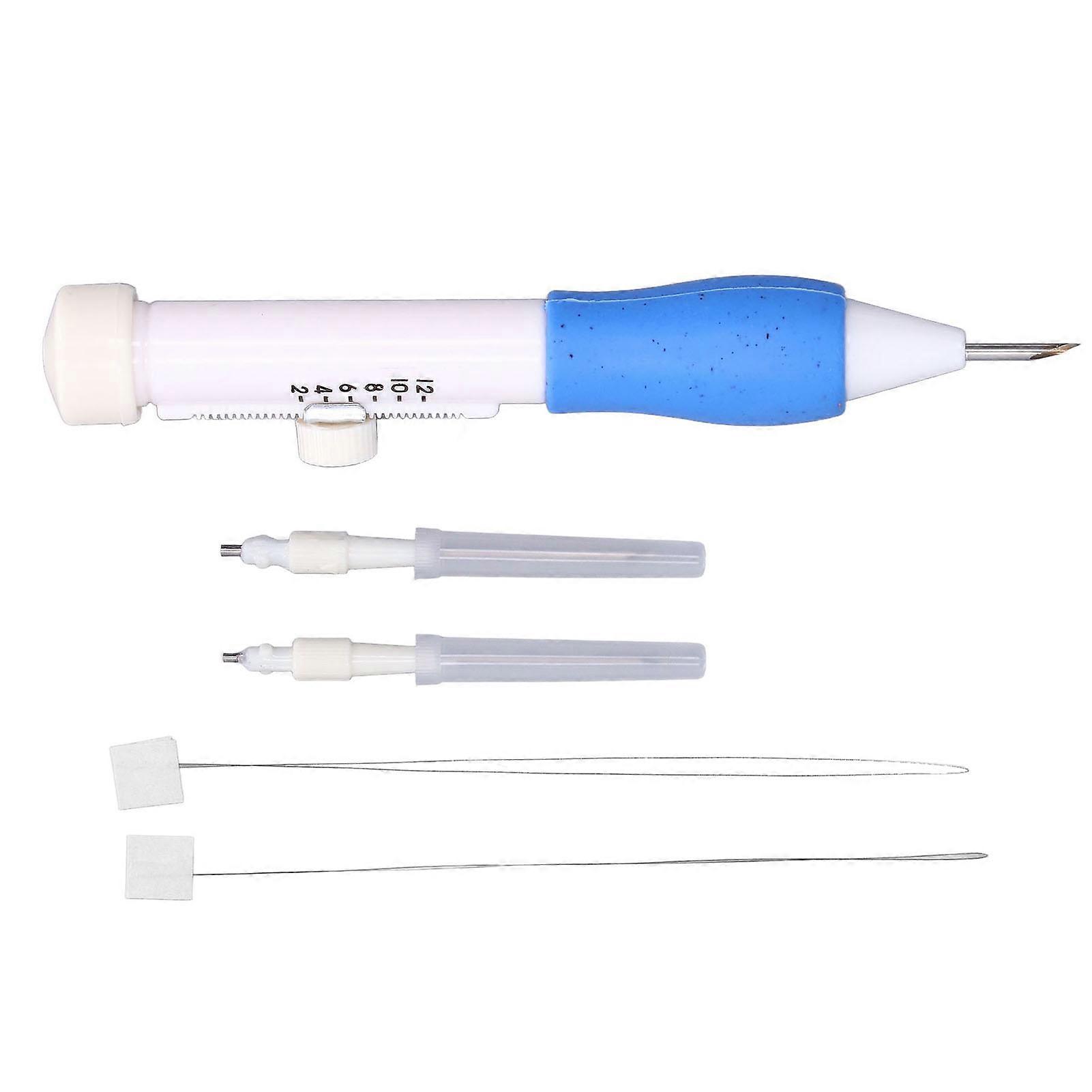 Punch Needle Embroidery Pen Set Three Dimensional Design ABS Plastic DIY Knitting Sewing Tool