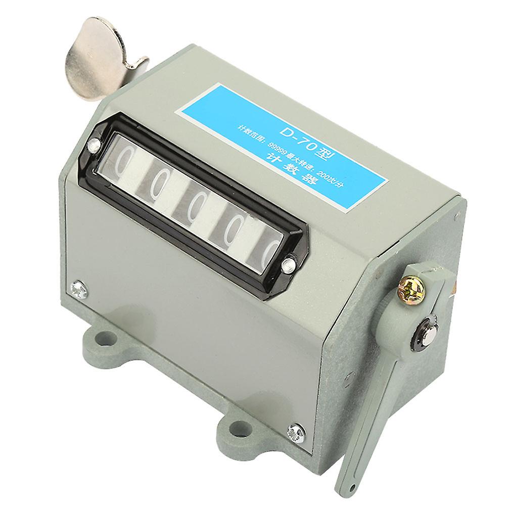 5 Digit Mechanical Click Counter Pull Stroke Manual Hand Tally Counting