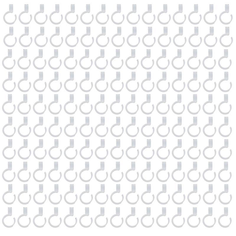 100pcs Clothes Rod Round Hooks
