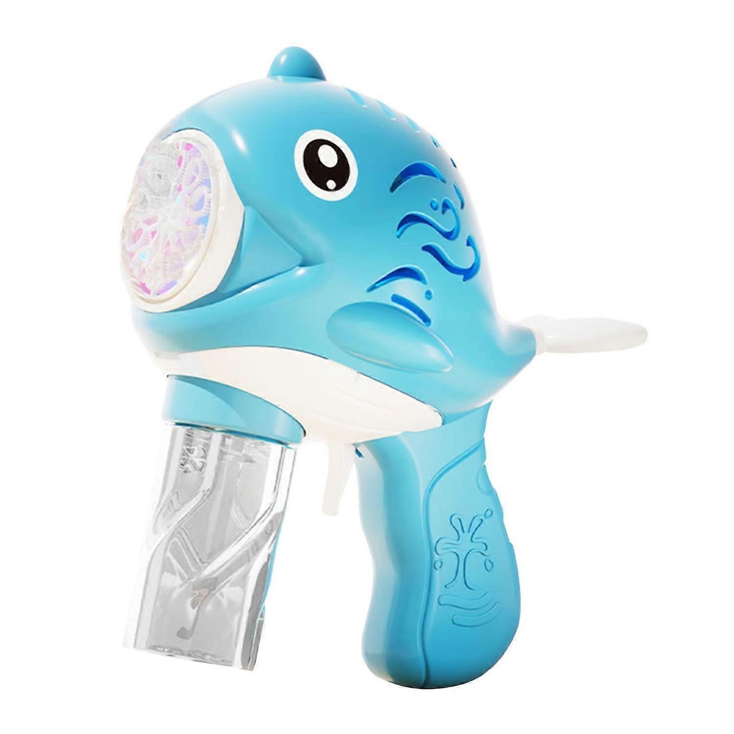 1 Set Bubble Machine Whale-Shaped Bubble Blower Toy Set with Built-in Lights Kids Bubble Maker for