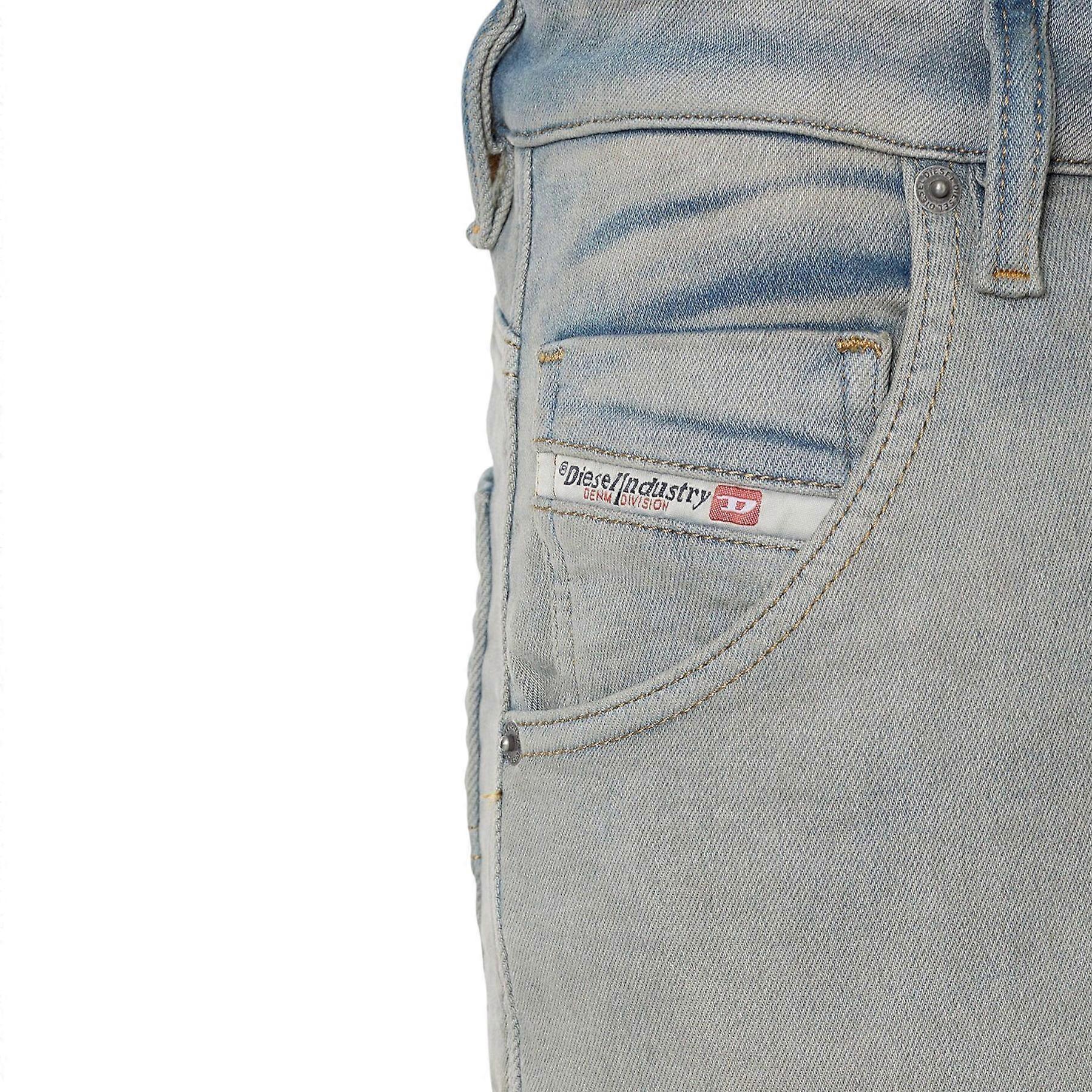 Diesel Krooley 068be Mens Denim Jeans Regular Fit Tapered Leg 