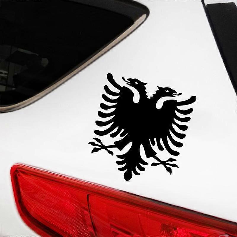 Albanian Eagle Symbol Decal Sticker - JDM Funny Vinyl For Car Window Bumper Truck (6 Inch, 3M Vinyl, Made In USA)