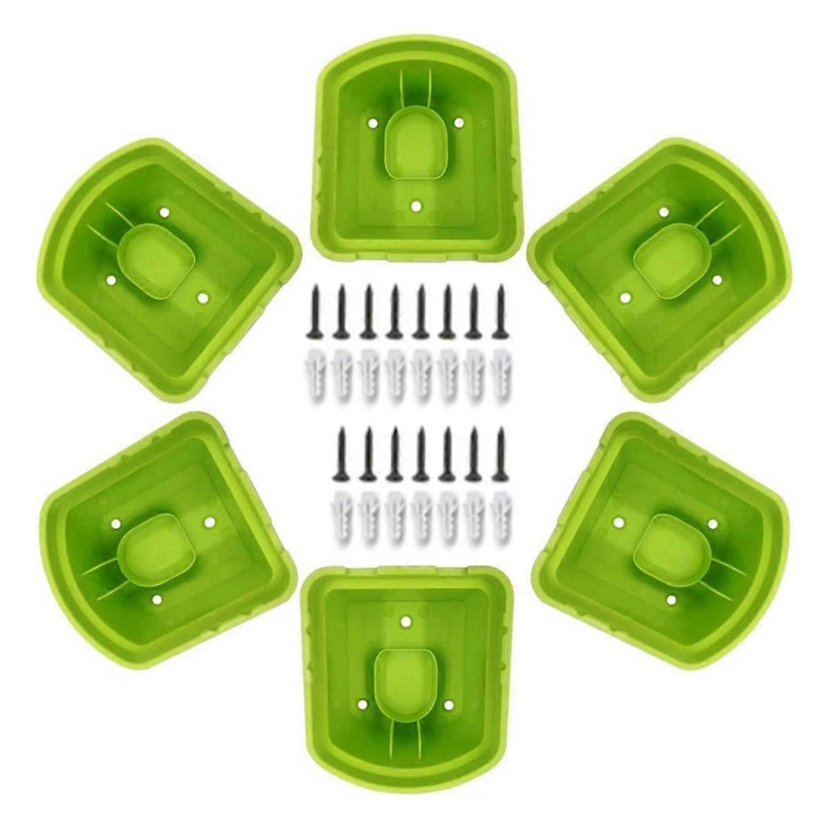 6Pcs Battery Holder for 18V Wall Mounted Battery Mounts Portable Li-Ion Battery Hanger Battery Storage Bracket