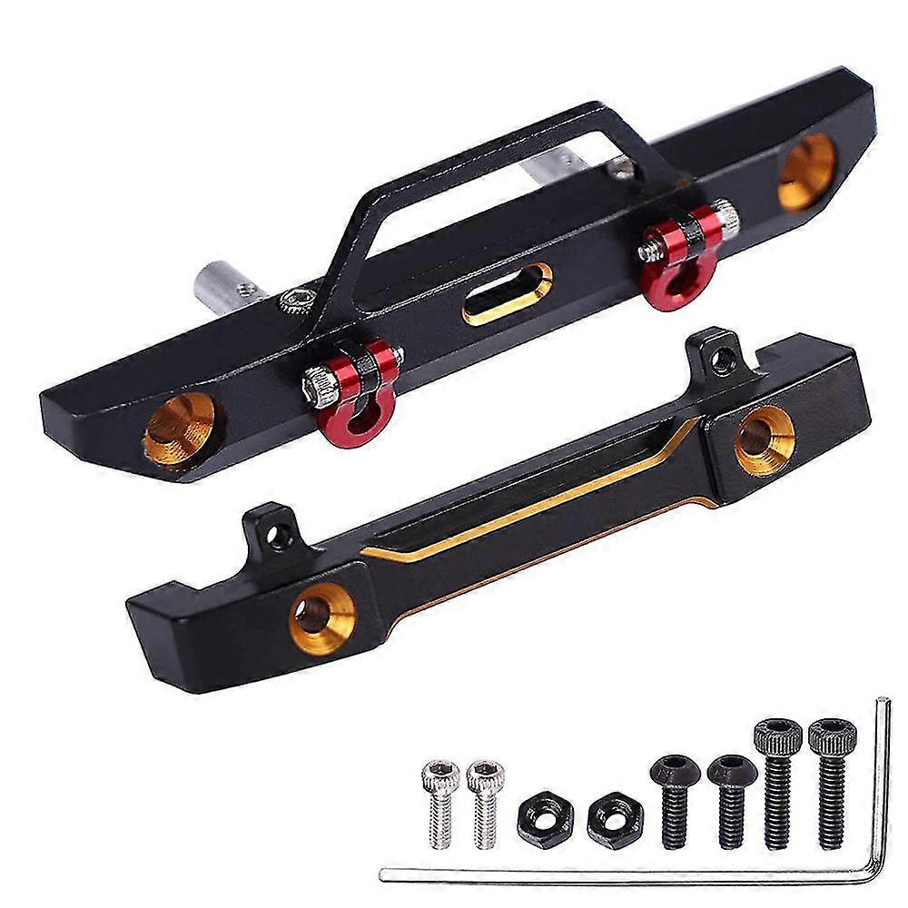 2pcs Metall vorne hinten Stoßstange Set für Axial Scx24 Axi90081 1/24 Rc Crawler Auto Upgrade Teile