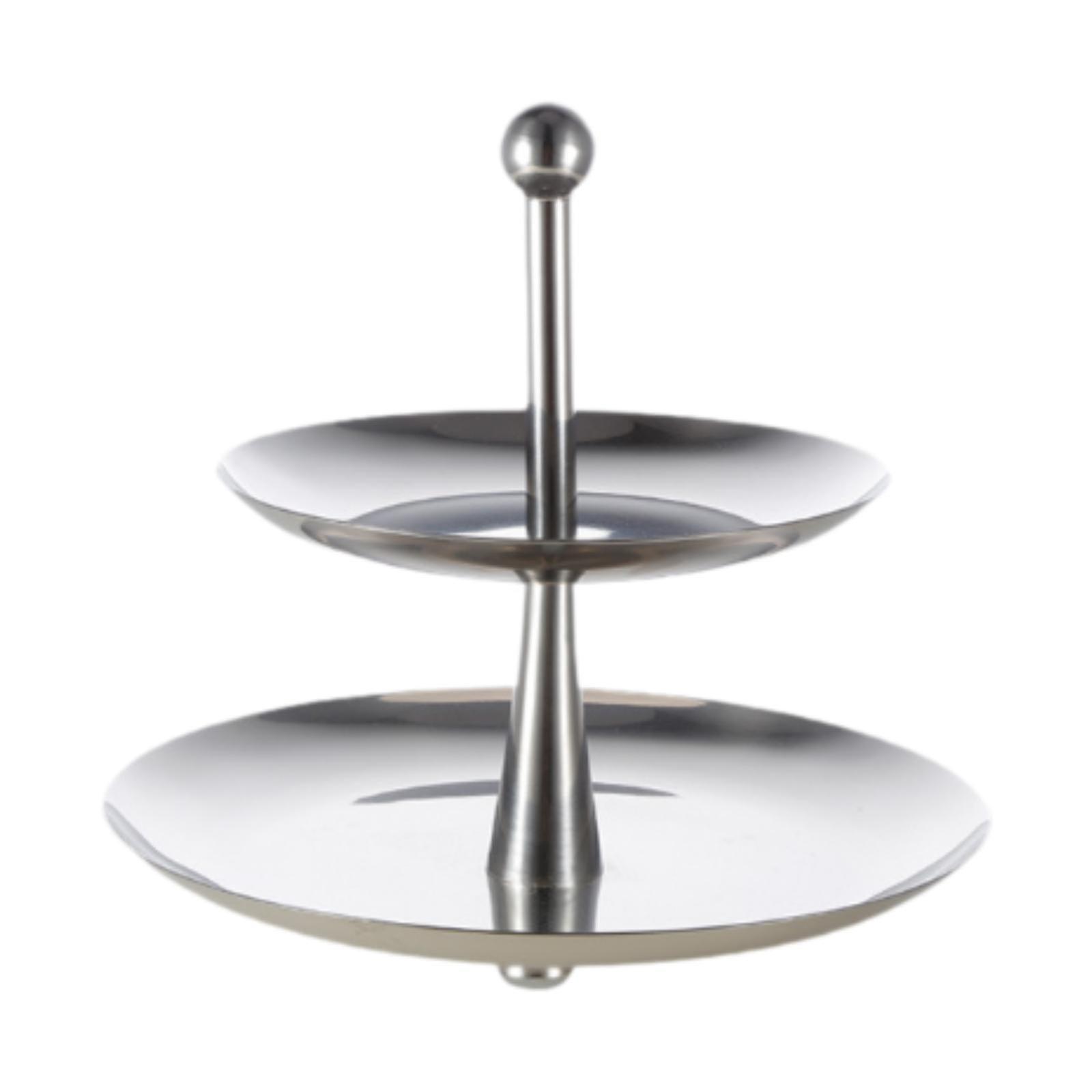 2 Tier Cake Stand Holder Cupcake Display Rack for Theme Party Kitchen Cookie