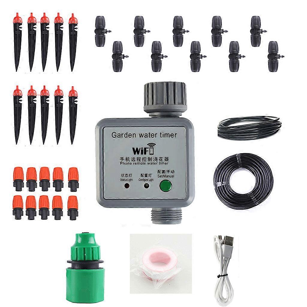  Drip Plant Watering Kit Irrigation Sprinkler Programmer Automatic Water Timer