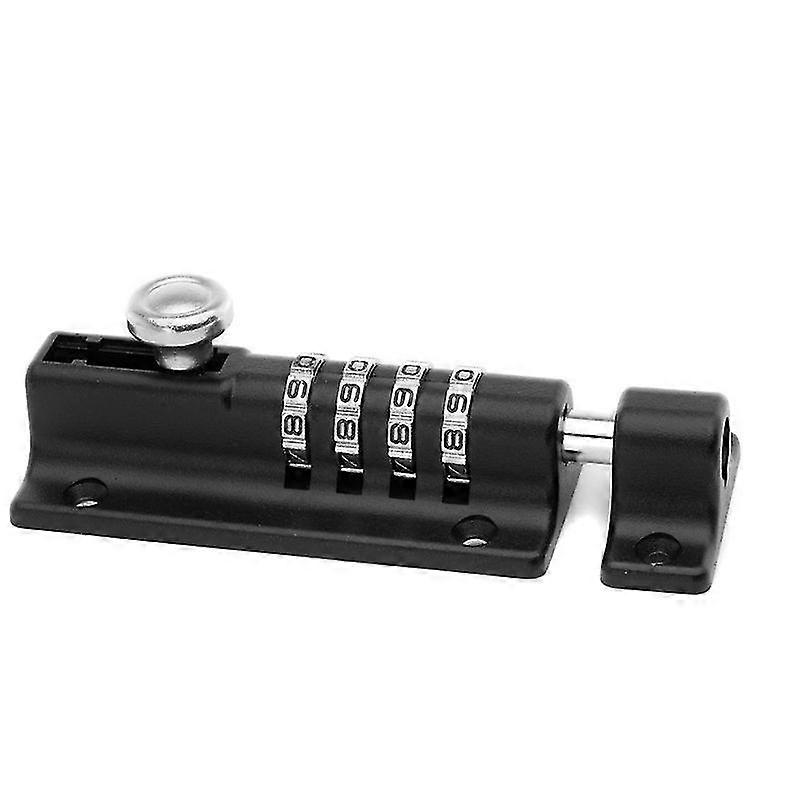 Slide Code Door Lock - Metal Door Lock, 4 Digit Combination Lock, Tamper Proof Slide Lock Jskee