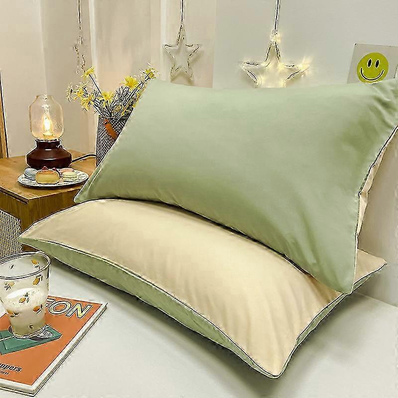 Four Seasons Solid Color Simple Cotton Pillowcase