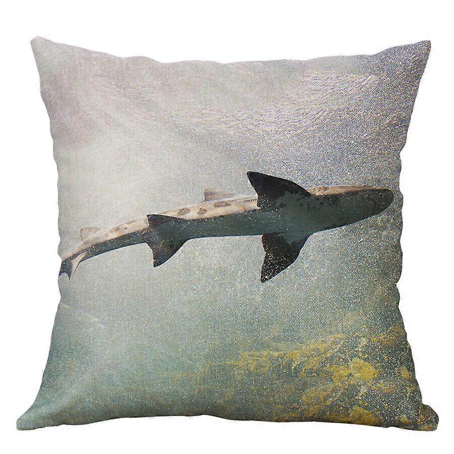 シャークプリントホーム装飾スロー枕カバーソファウエストクッションカバーデザイン1458jpjcjh
