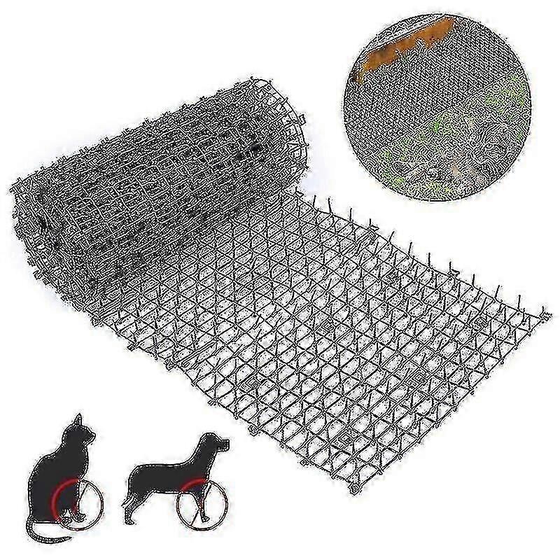 Garden Cat Poop Pad Anti-stab Belt, Cat Repellent Pad Flower Cat Repellent Net
