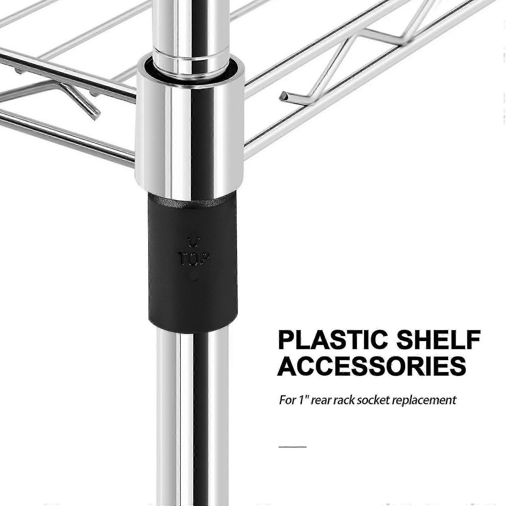 74-packs Wire Shelf Clips Wire Shelving Shelf Lock Clips pour 1 pouce Post-Shelving Sleeves Replacem