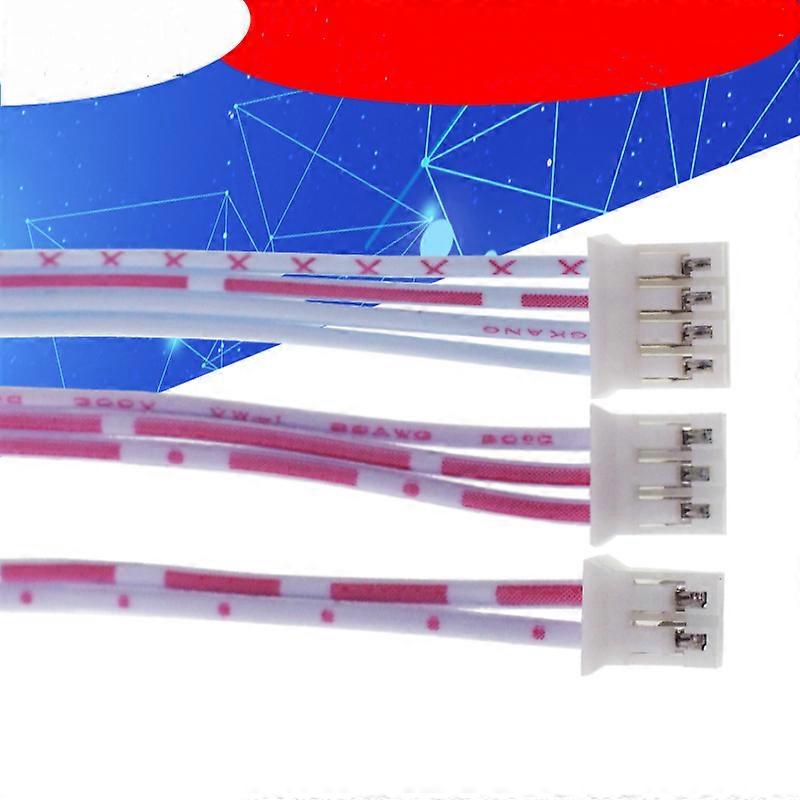 20cm red and white cable terminal line 2/3 /4/5/6 /8p double head electronic connecting wire
