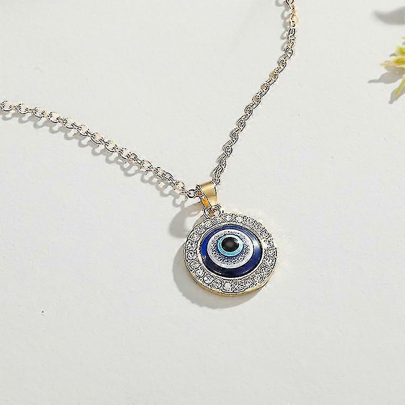 Evil Eye - Mit Strasssteinen, Goldkette