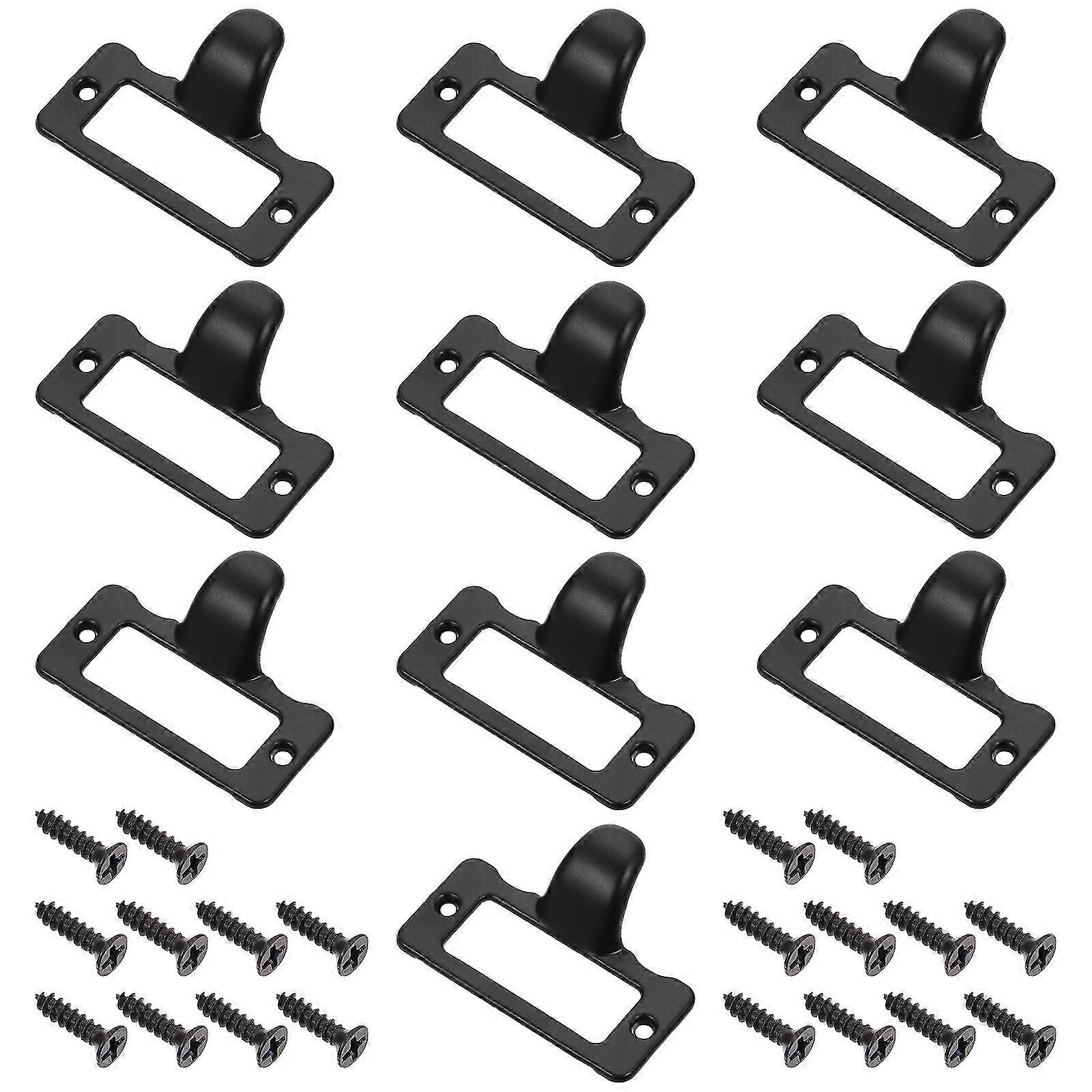 10 Pcs Cabinets Knobs Antique Label Holder Cabinet Name Plate Cabinet Label Holders Drawer Handle Label Holder Drawer Handles