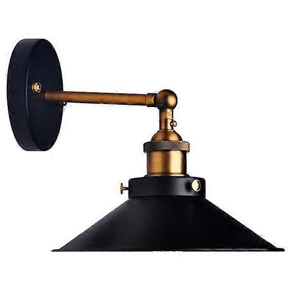 Aisle Bedroom Bedside Single Head Small Black Umbrella Wall Lamp