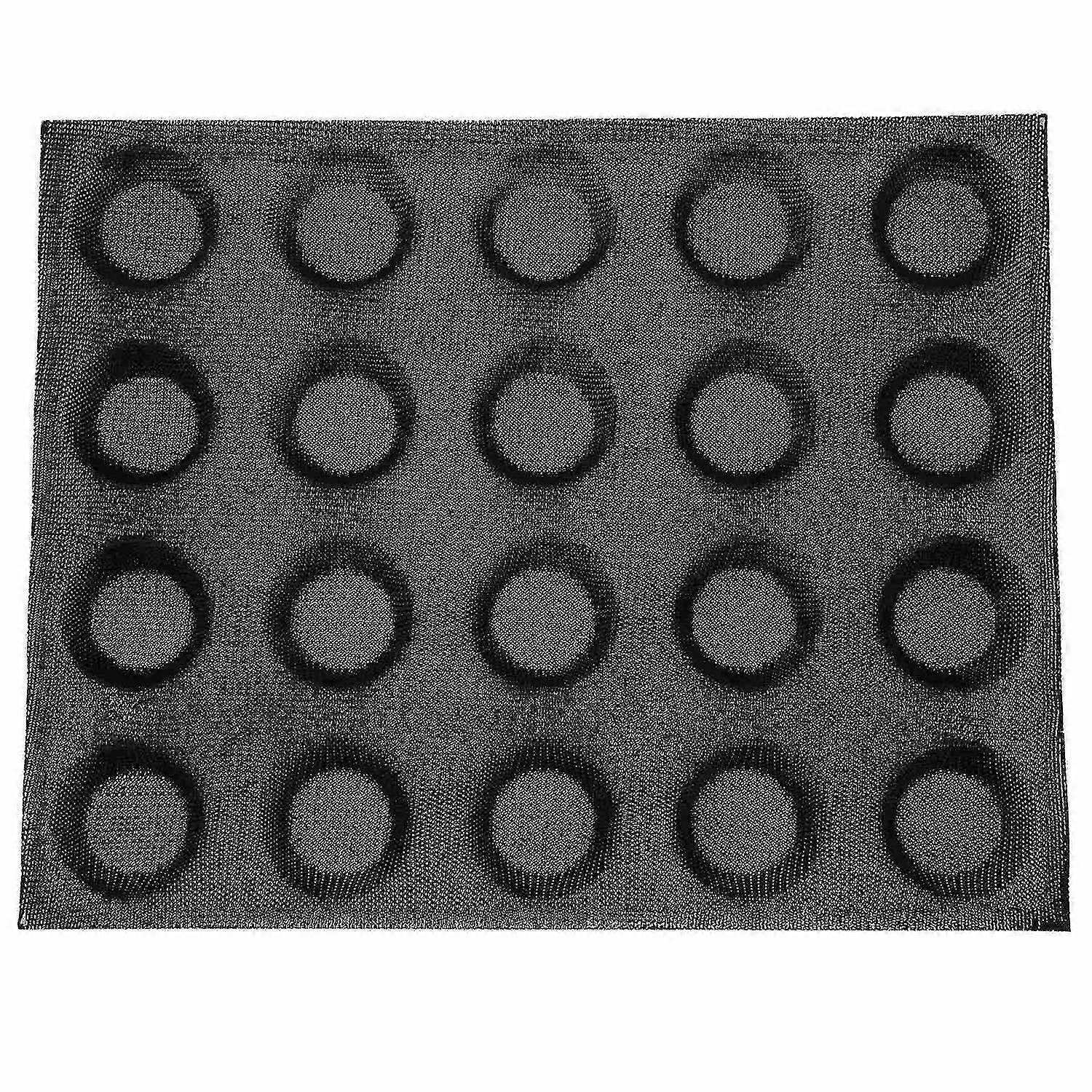 20-hole Silicone Mold Cake T Mini Pizza Model Round Bread Hamburger Mold Non-stick Baking Tray Tool