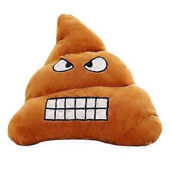 Cojín De Caca De Peluche 2 Piezas – Almohada Divertida Con Carita Emoji, Suave Y Muy Abrazable Para Sofá, Cama Y Oficina