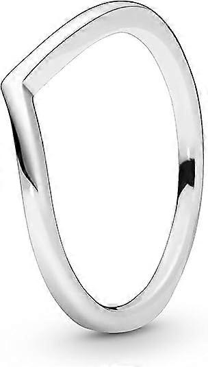 Polished Wishbone Sterling Silver Ring