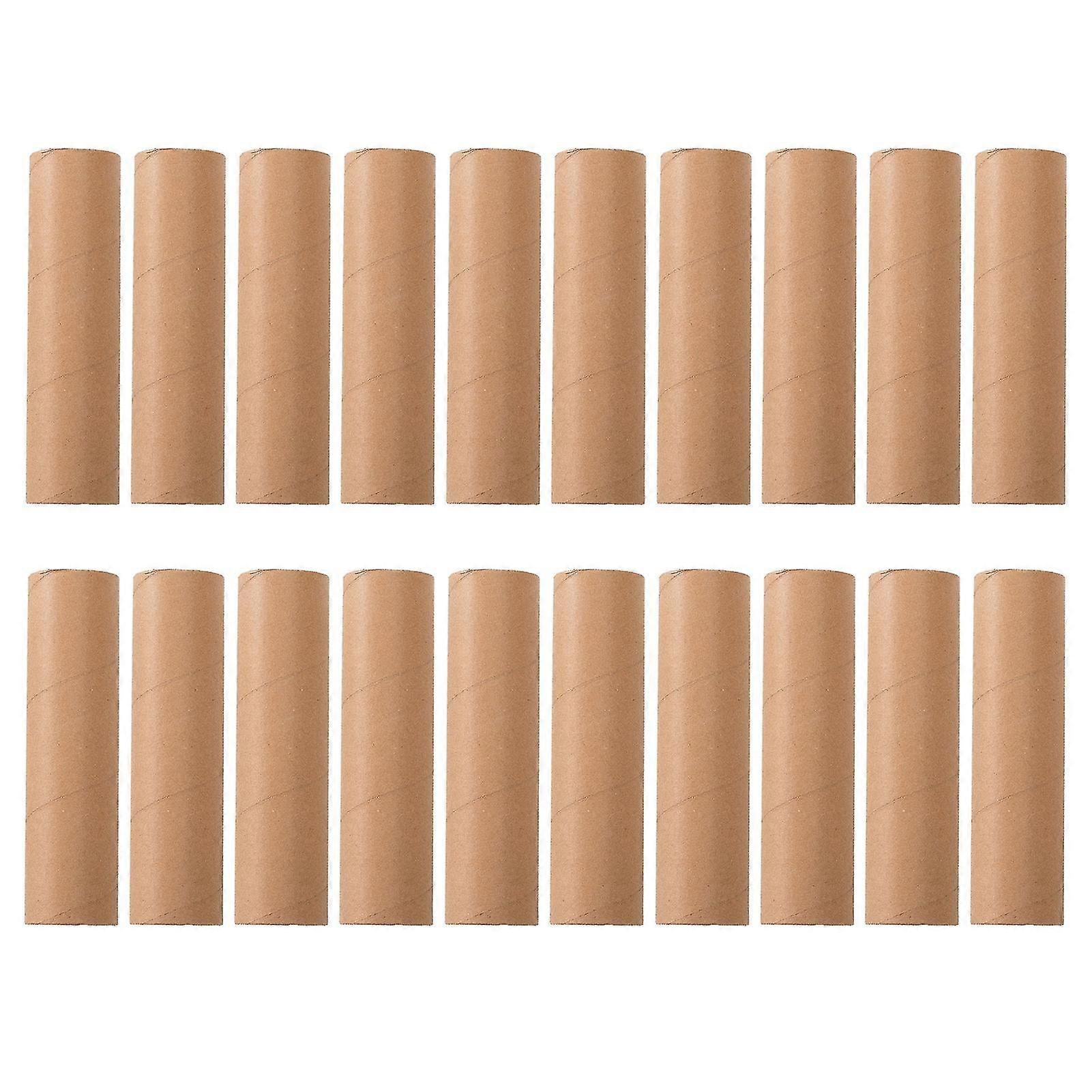 20 Pcs Paper Tube Toilet Paper Rolls Crafts Making Diy Craft Tubes Sturdy Empty Cardboard Tubes Home Handcraft Classroom Art Projects - SNNGV