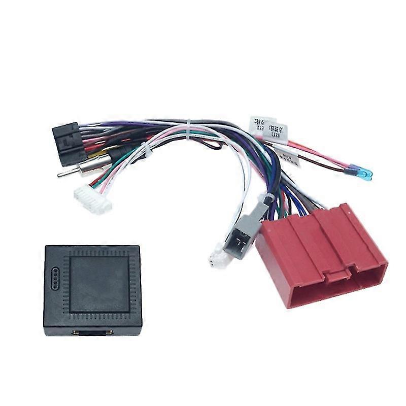 Car Audio 16pin Power Cord Adapter Audio Harness With Canbus Box For 3 5 6 8 -7 2008-2015