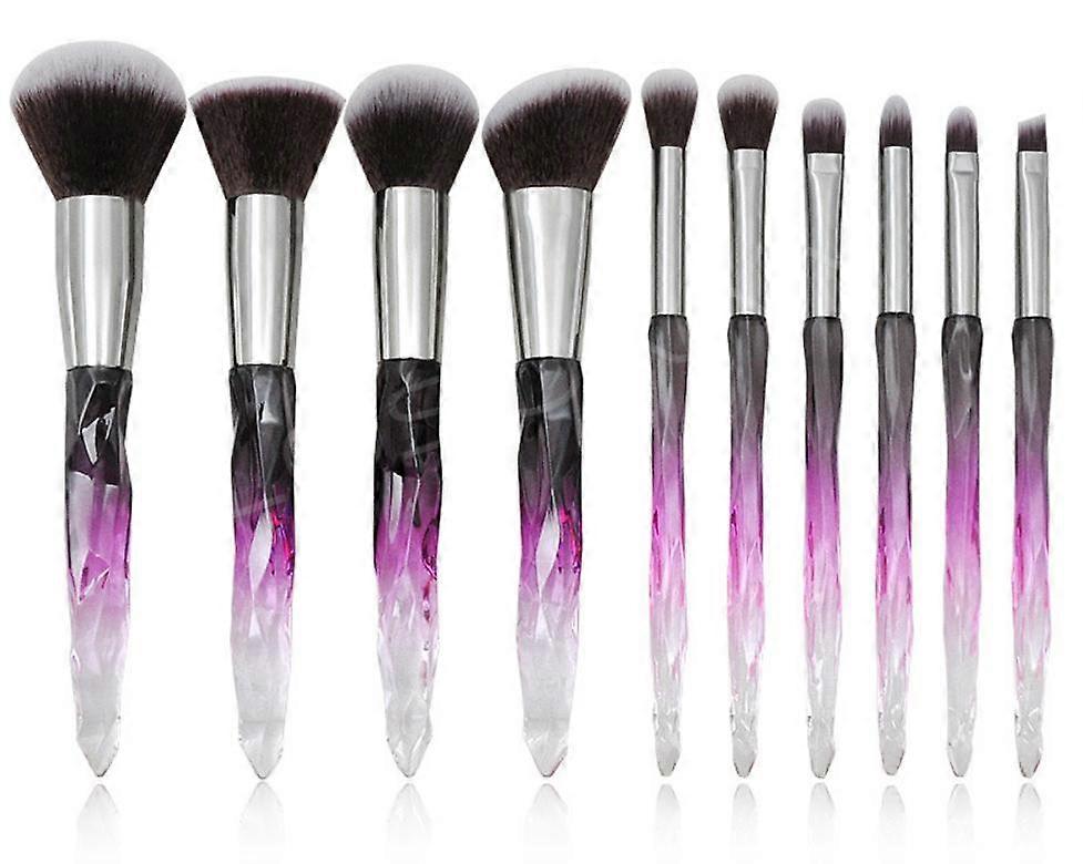 Makeup Brushes Crystal Handle Cosmetic Brush Set 10pcs