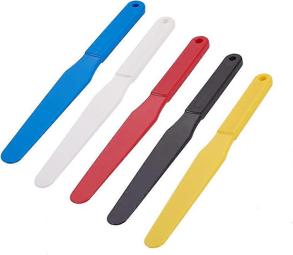5PCS Screen Printing Spatula 1.2 Width Plastic Spatulas Ink Scoop Screen Printing Shovel Silk Screen Printing Shovel Goop Scoop Ink Spatula 5 Colors f