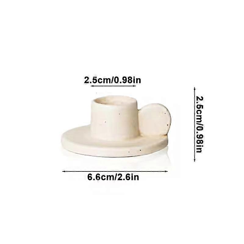 1Pc Candle Holder Nordic Style Multifunctional Table Decoration Romantic Ceramic