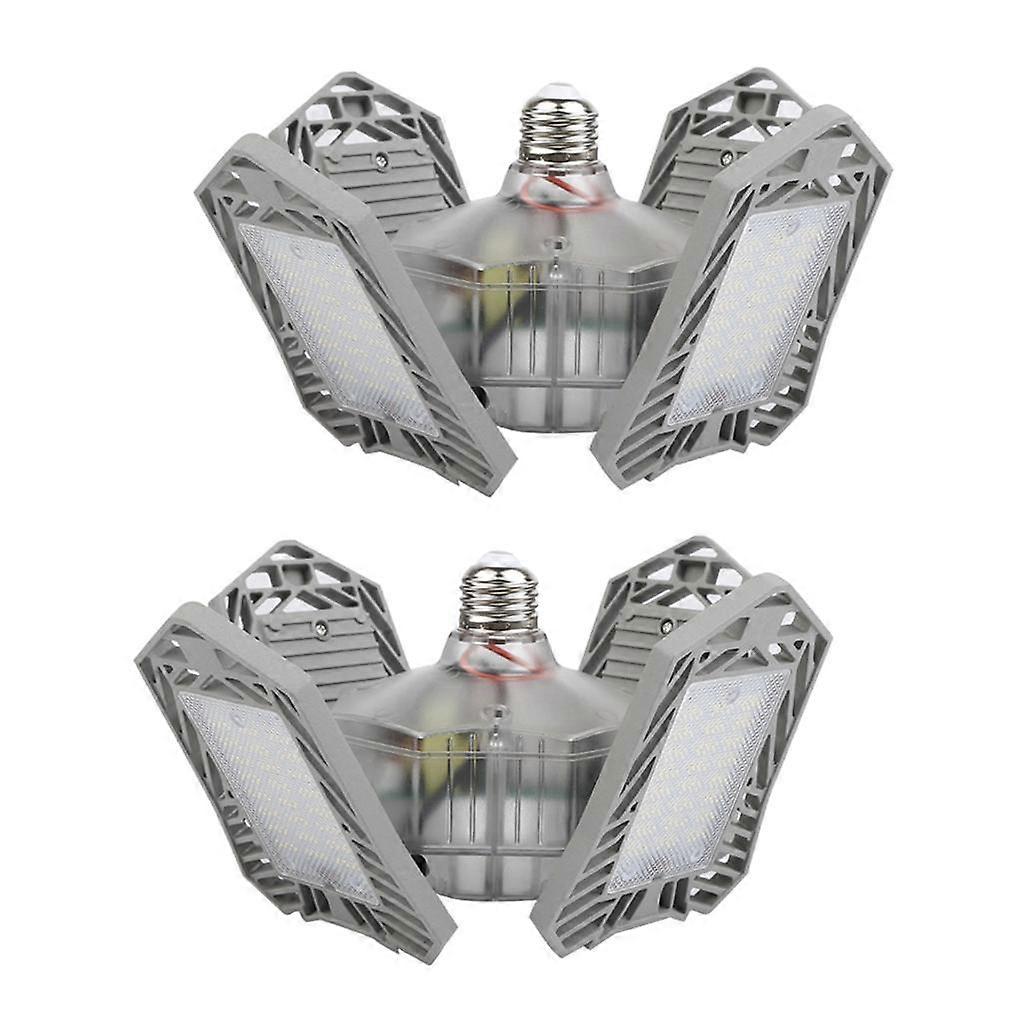 2pcs 150W Workshop Garage Light Lighting Ceiling Lights Deformable Silver