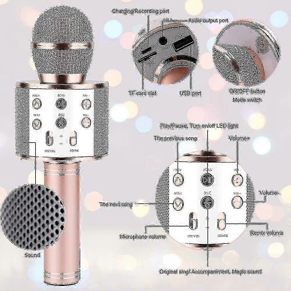 Karaoke Microphone, Wireless Bluetooth Karaoke Microphone