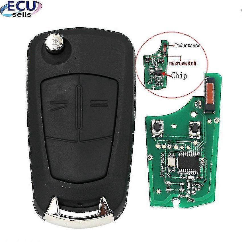 2-Button 433MHz Car Remote Key for Vauxhall Opel Astra H Zafira B 2005-2010, PCF7946/PCF7941 Chip