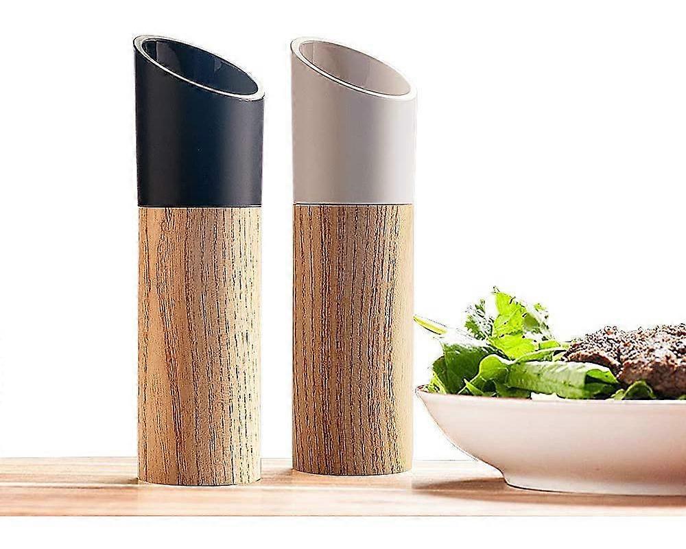 Salt and Pepper Mill Set - Ceramic Core Shaker - Adjustable Grinding Core (2pcs)
