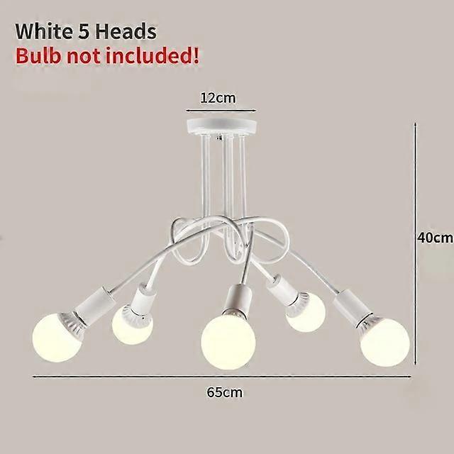 Amerykańska lampa sufitowa w stylu retro Żyrandol LED z kutego żelaza Tanie oprawy oświetleniowe do sypialni Salon Dekoracja oświetlenia domu