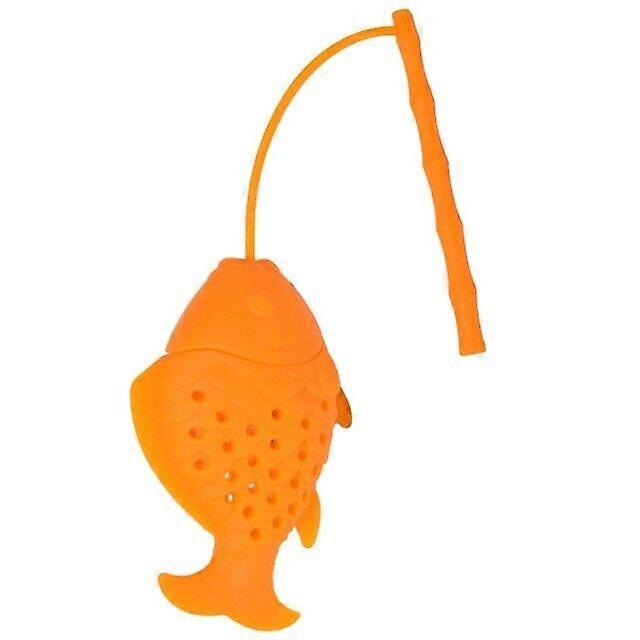 Handle Tea Infuser Fish Silicone Loose Leaf Tea Filter Strainer Diffuser TeaTool