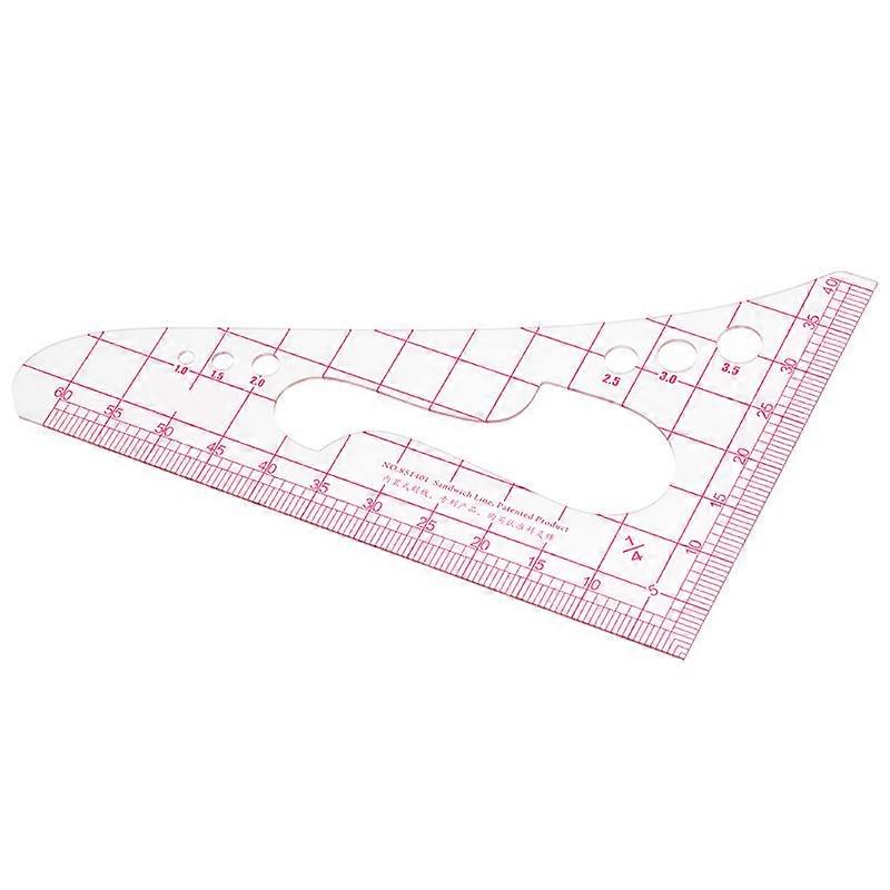 1:4 Triangle Scale Tailor Design Drawing Sewing Ruler DIY Handmade Drafting Prototype Clothes Design Accessories