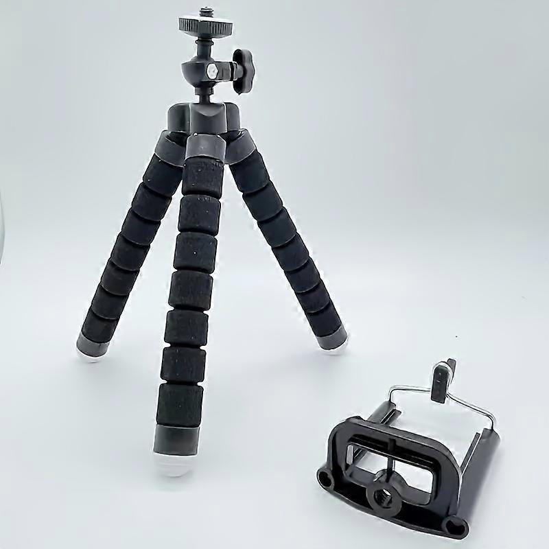 Mini Octopus Tripod Stand - Flexible Sponge Legs, 360 Rotation for Phones/Cameras - Portable Photography & Live Streaming Companion