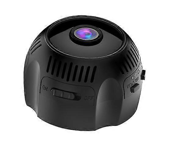Mini wireless camera, one-key recording infrared night vision 1080P automatic detection(Black)