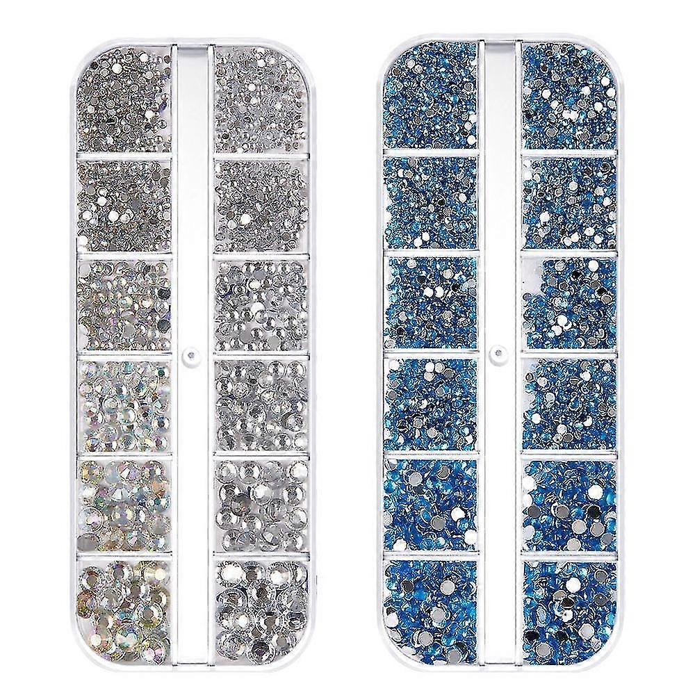 2PCS Nail Art Rhinestones, color Flatback Makeup Rhinestones
