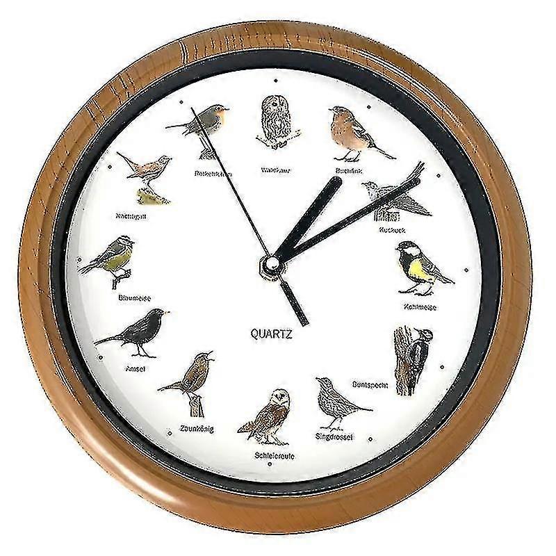 Wall Clock Bird Motif 30.5 Cm