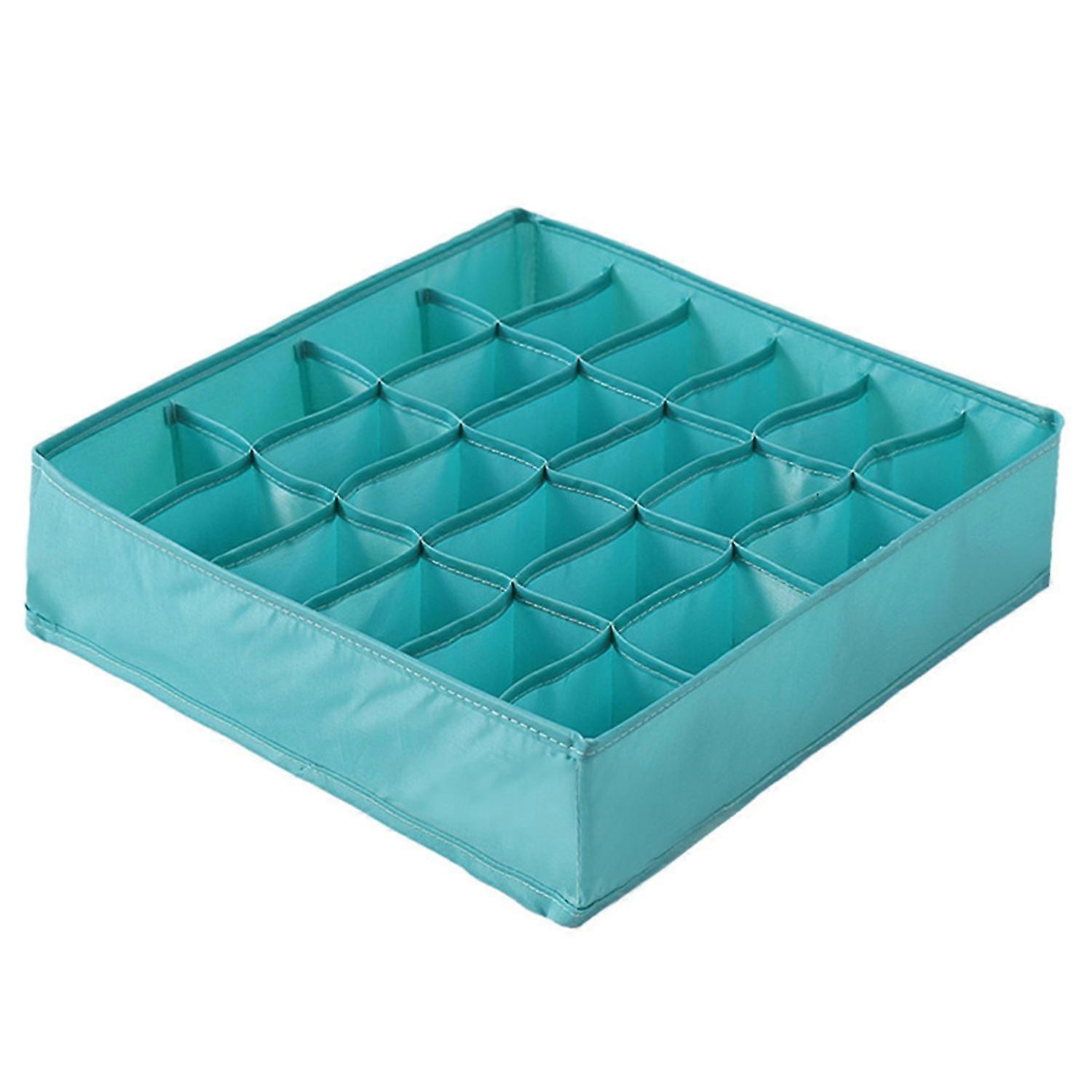 Underwear Organizer Strengthened Edge Strong Load-bearing Polyester 24 Grids Foldable Design Wardrob-ZZY