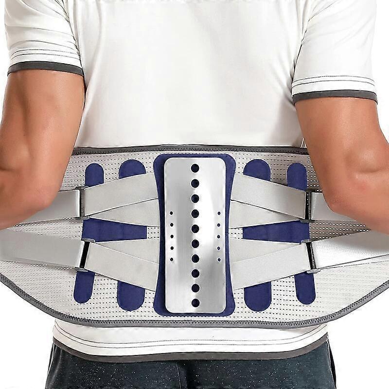 Newest Widen Steel Keel Waist Back Pain Brace Spine Support Lumbar Herniated Disc Sciatica Orthopedic Posture Corrector Belt MenBack & Lumbar Support 
