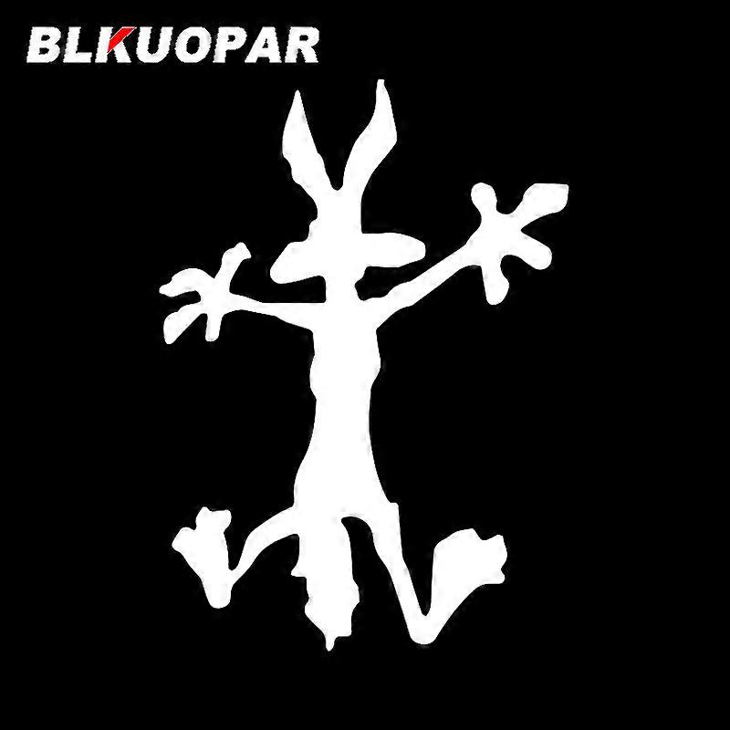 Wile Coyote Silhouette Car Stickers Die Cut Waterproof Windshield Skateboard Cartoon Animals Funny Graphics RV Decals