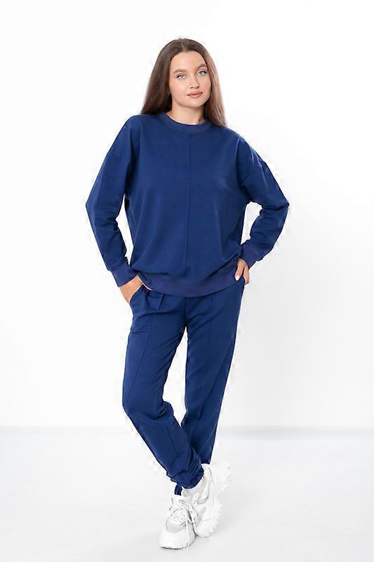 Women’s Casual Tracksuit – Solid Color Knit Pullover & Joggers with Pockets, Any season, HC 8413-057