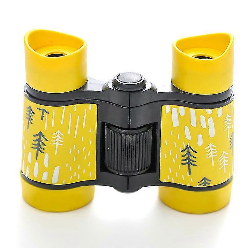 Tree Printed Anti-slip Binoculars With Rubber Handle1pcs-yellow