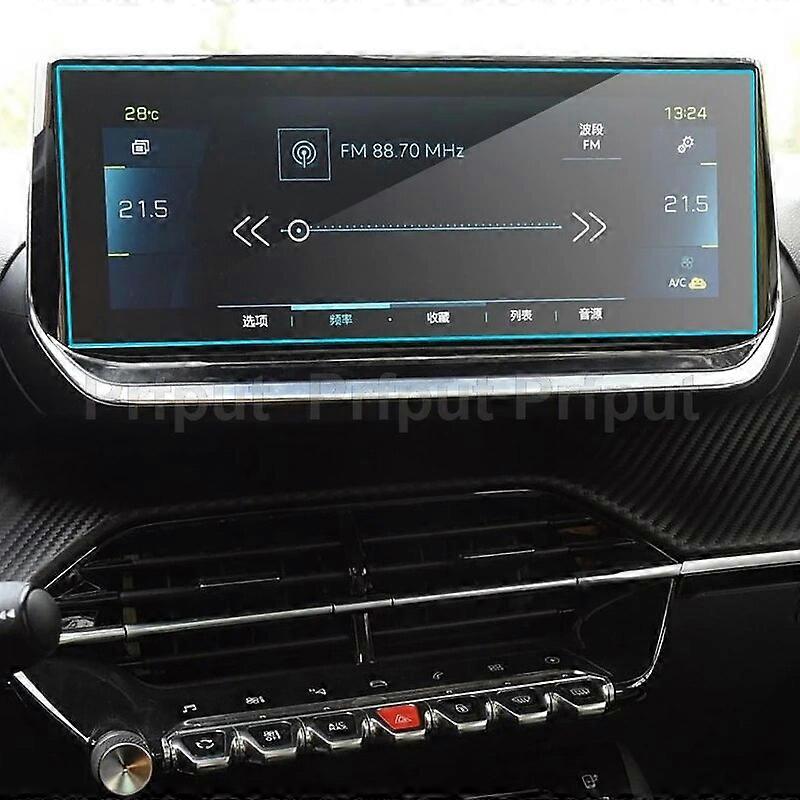 Tempered glass screen protector For Peugeot 2008/E2008 7 inch 10 Inch 2020 gps navigation radio Touch Center Screen ProtectorVehicle Dashboard Access