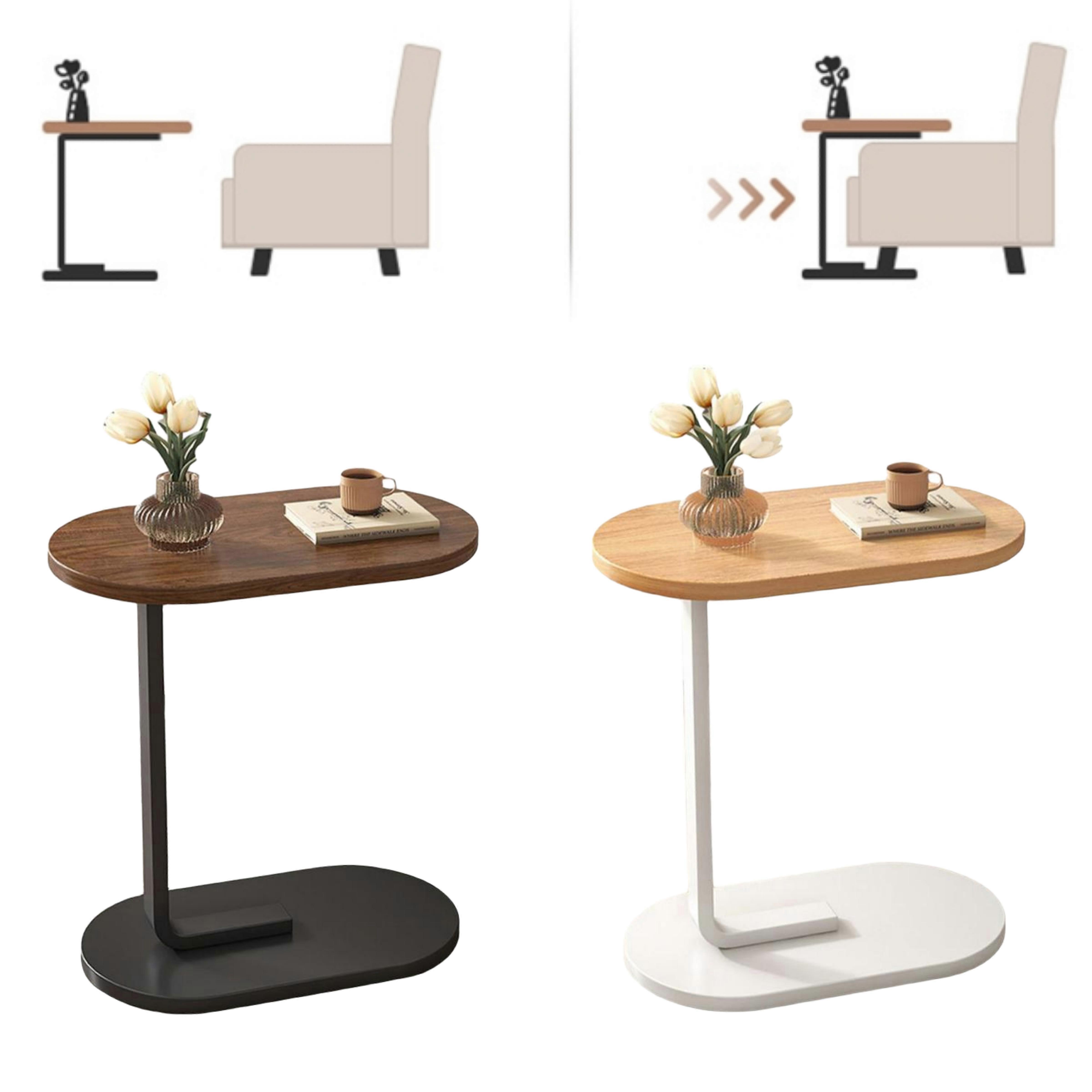 New Upgraded Sofa Side End Table, C Shaped End Table, C Shaped Sofa Table, For Couch And Bed